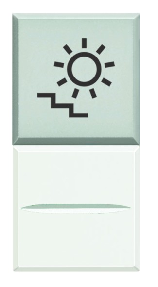 Кнопка Bticino Axolute Белый AXIAL с рассеивателем, 1Р, голубой с символом &quot;лампа&quot;, 12 В~, 10 А HD4038LA12