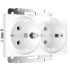 Розетка двойная с заземлением (белая) Werkel W1172001