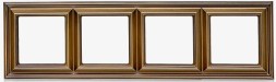 Рамка Jung ECO Profi Deco шампань 4 поста EPD484CH