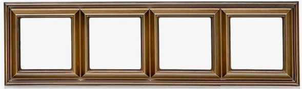 Рамка Jung ECO Profi Deco шампань 4 поста EPD484CH