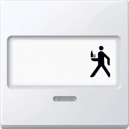 Клавиша Merten M-серия с полем для надписи и конт ламп MTN434725