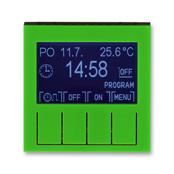 Таймер ABB Levit зелёный / дымчатый чёрный программируемый 2CHH912031A4067 3292H-A20301 67