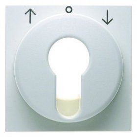 Центральная панель Berker R.1 полярная белизна, с блеском для жалюзийного замочного выключателя/кнопки 15068989