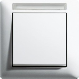 Рамка Gira Standard 55 Белый матовый с полем для надписи с полем для надписи 1 пост 109127