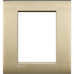 Рамка Bticino LivingLight Air Золото матовое 3+3 модуля LNC4826OF