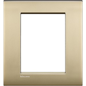 Рамка Bticino LivingLight Air Золото матовое 3+3 модуля LNC4826OF