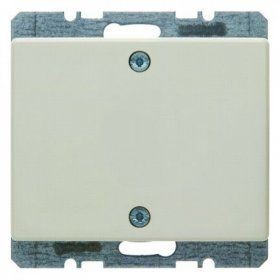 Заглушка Arsys Berker белый с блеском с центральной панелью и винтовым креплением 10450102