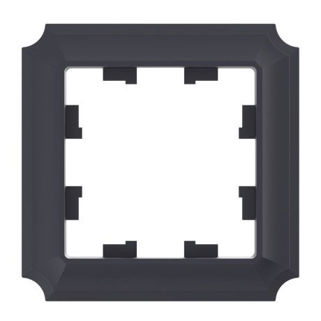ATN101001 1-постовая РАМКА, цвет КАРБОН, AtlasDesign Antique Schneider Electric