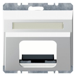 Центральная панель Berker R.1 Berker K.1 полярная белизна с блеском для системы кабельной связи AMP-ACO и Siemens SML 11537009