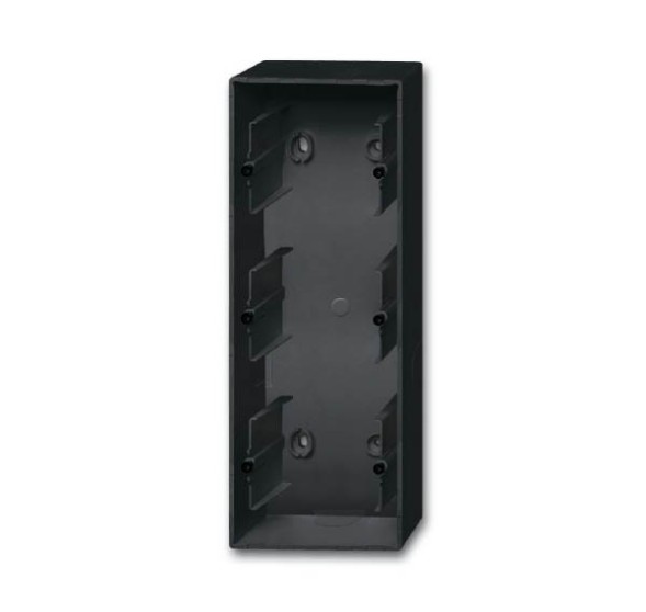 Коробка для открытого монтажа ABB чёрный бархат 3 поста 2CKA001799A0956 1703-885