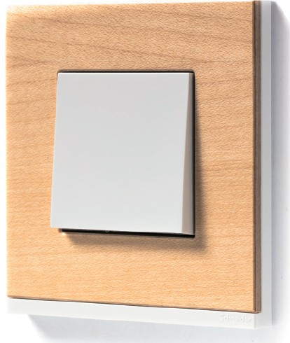 Рамка Schneider Electric Unica Pure Клен / Белый 1 пост NU600283