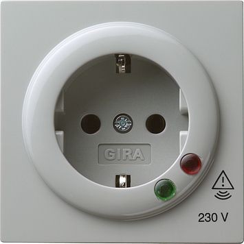 Розетка Gira S-color Серый с защитой от перенапряжения 045142