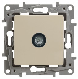 Розетка TV Legrand Etika слоновая кость проходная - 14 дБ - 5-862 мГц 672363
