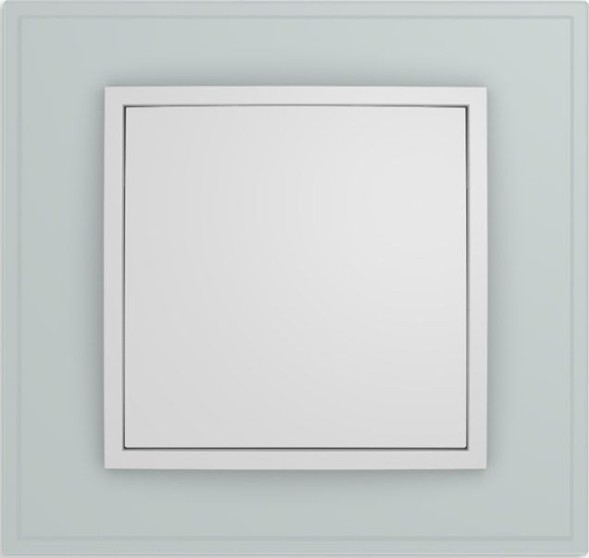 Рамка Berker B.7 Полярная белизна стекло 1 пост 10116909