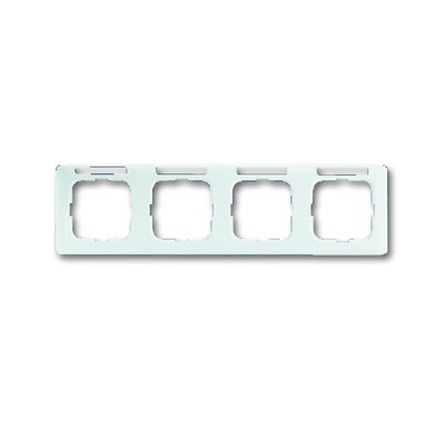 Рамка ABB Reflex SL Альпийский белый 4 поста с полем для надписи 2CKA001754A4064 1734 NSKA-214