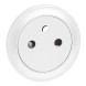 Лицевая панель розетки Legrand Celiane белая французский стандарт 068111