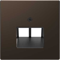 Центральная накладка Merten D-Life мокко для розетки 2-ной RJ45 MTN4522-6052