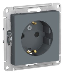 РОЗЕТКА с заземлением со шторками, 16А, механизм, быстрозажим. клем., ГРИФЕЛЬ Schneider Electric Art Gallery GAL000745S