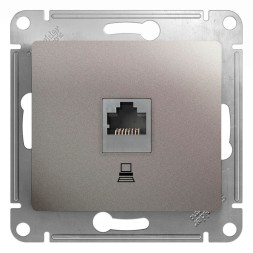 Розетка компьютерная RJ45 кат.5E, механизм Schneider Electric Glossa Платина GSL001281K