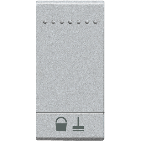 Клавиша Bticino Living Light Алюминий Уберите комнату, 1 модуль NT4915MR