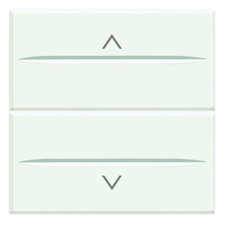 Кнопка Bticino Axolute Белыйдвойная с блокировкой 1Р (NO) + 1Р (NO) 10 А 250 В~ – 2 модуля HD4037M2