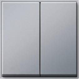 Клавиша Gira TX44 Алюминий двойная 029565