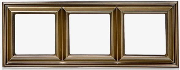 Рамка Jung ECO Profi Deco шампань 3 поста EPD483CH