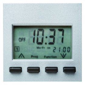 Таймер Berker B.3 алюминий, матовый Easy с дисплеем 17351404