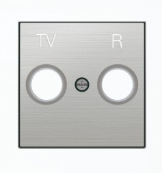 Накладка ABB Sky Нержавеющая сталь для TV-R розетки 2CLA855000A1401 8550 AI