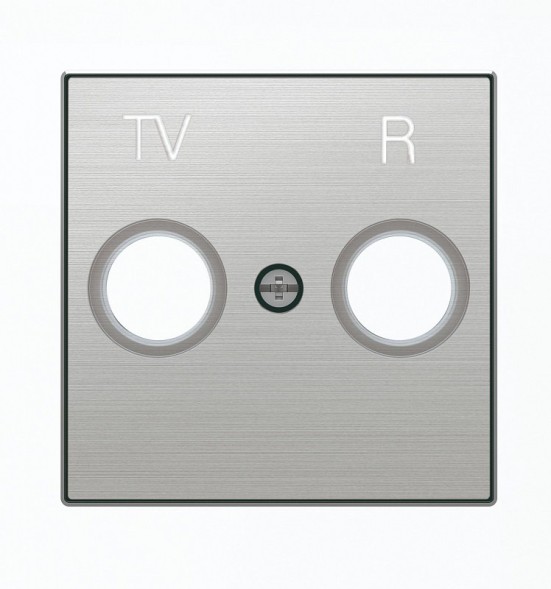 Накладка ABB Sky Нержавеющая сталь для TV-R розетки 2CLA855000A1401 8550 AI