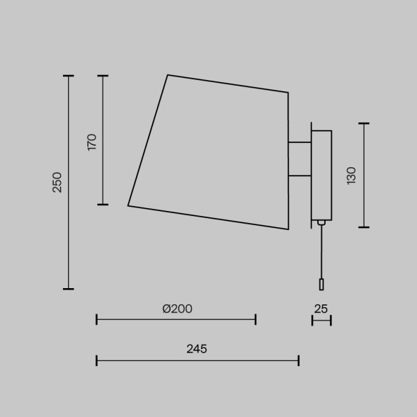 Настенный светильник (бра) Maytoni MOD613WL-01W