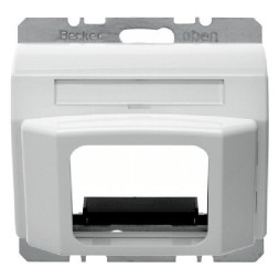 Центральная панель Berker R.1 Berker Arsys полярная белизна с блеском для системы кабельной связи AMP-ACO и Siemens SML 11530069