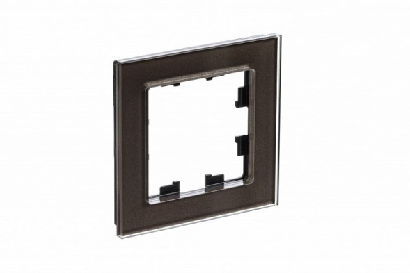 Рамка Schneider Electric Atlasdesign одинарная Nature мокко стекло ATN320601