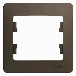 Рамка Schneider Electric GLOSSA шоколад 1 пост GSL000801