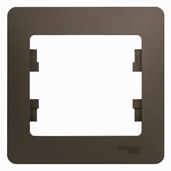 Рамка Schneider Electric GLOSSA шоколад 1 пост GSL000801