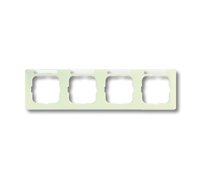 Рамка ABB Busch-Duro 2000 SL Слоновая кость 4 поста с полем для надписи 2CKA001754A4099 1734 NSKA-212