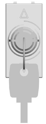 Механизм переключателя ABB Zenit серебристый с ключом на 3 положения одномодульный 2CLA215310N1301 N2153.1 PL