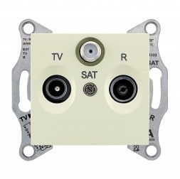 TV\R\SAT розетка Schneider Electric Sedna бежевый пром. SDN3501447