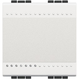 Переключатель Bticino Living Light Белый с винтовыми клеммами, размер 2 модуля N4003M2N
