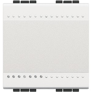 Переключатель Bticino Living Light Белый с винтовыми клеммами, размер 2 модуля N4003M2N