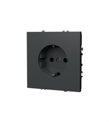 Розетка встраиваемая VOLTUM S70 с заземлением 16А, (титан)