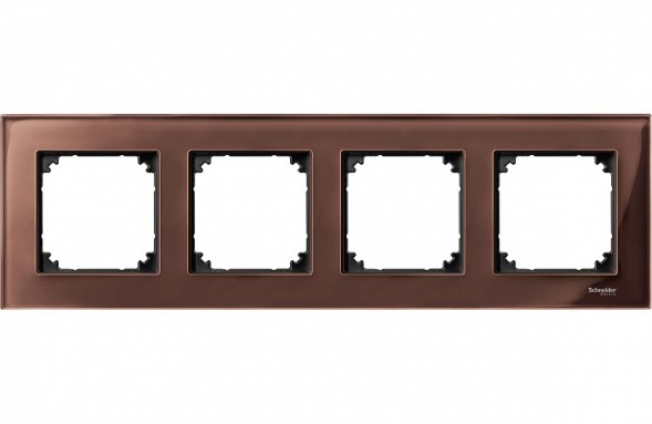 Рамка Merten M-Elegance Махагон 4 поста MTN4040-3215