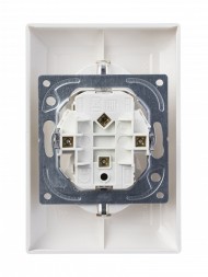 Розетка ABB Basic 55 альпийский белый SCHUKO 16А 250В двойная с защитными шторками 2CKA002021A0378 20-02 EUJKS-94-507