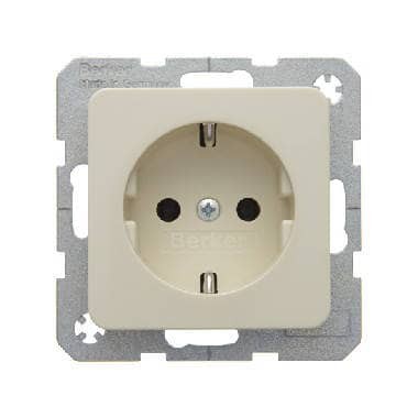 Штепсельная розетка SCHUKO Berker цвет: белый, с блеском Modul 2 474302