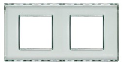 Рамка Bticino LivingLight Квадрат Kristall 2+2 модуля LND4802M2KR