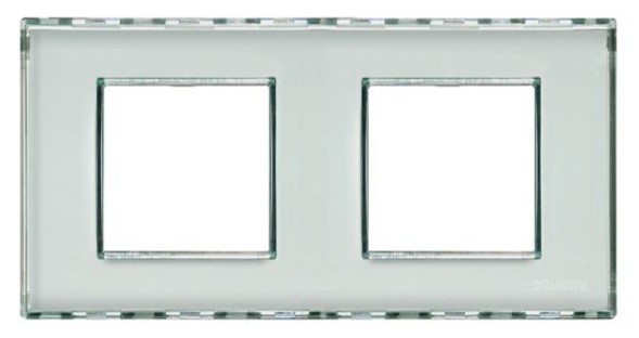 Рамка Bticino LivingLight Квадрат Kristall 2+2 модуля LND4802M2KR
