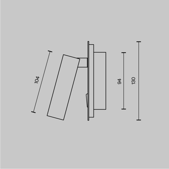 Настенный светильник (бра) Maytoni C175-WL-01-6W-W