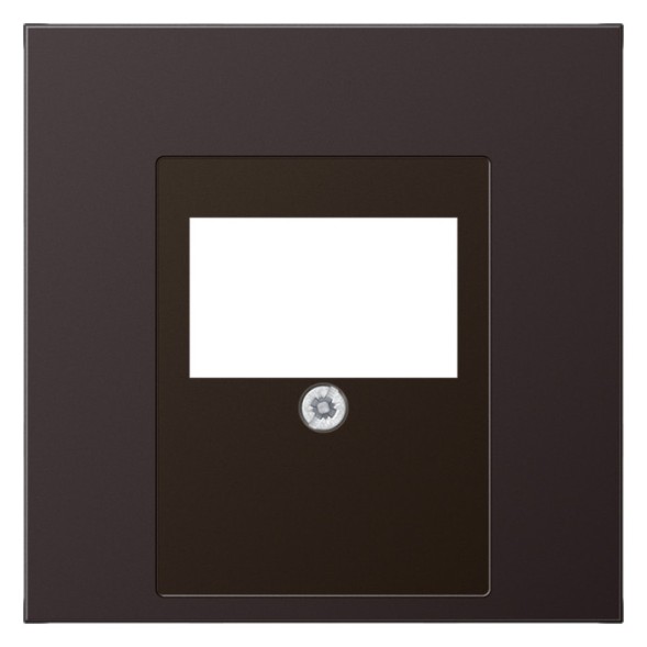 Крышка для ТАЕ и USB розеток, фиксация винтом. металл. dark. Aluminium Jung LS серия AL2969TD