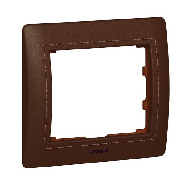 Рамка Legrand Galea Life Темная кожа 1 пост 771995