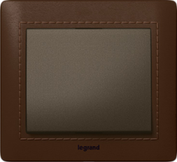 Рамка Legrand Galea Life Темная кожа 1 пост 771995